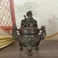 ราคา คอลเลกชันโบราณ เก้ามังกร Danluมังกรสองตัวเล่นกับลูกปัดตะเกียงเครื่องหอมพิธีชาใช้ในบ้านตกแต่งศิลปะชาห้องนั่งเล่นแบบโบราณเตาลาเวนเดอร์ (20651705944)