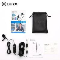 ราคา Original BOYA BY M1 Lavalier Microphone Recording Clip Laptop Mic Omni Directional Condenser Mic Live Stream 3 5mm Plug for Android Phone Camera PC READY STOCK (16487116218)