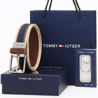 ราคา 2023 Tommy TOMMY belt mens leather casual canvas mens belt pin buckle youth jeans golf belt H Korean version Fairliarˉ PXGˉJ Lindebergↂ (20379452059)