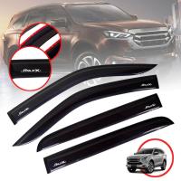 ราคา กันสาดประตู คิ้วกันสาด รุ่น อีซูซุ มิวเอ็กซ์ ISUZU MU X MUX ปี 2021 2022 สีดำเงา โลโก้ขาว 4 ชิ้น (12275862217)