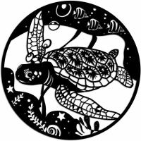 ราคา เต่าประติมากรรมติดผนังโลหะรูปติดผนังรูปทะเลสัตว์ที่แขวนตกแต่งงานศิลปะ (21106505524)