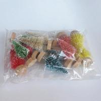 ราคา Houseeker 12ชิ้น Mini Christmas Tree Sisal Silk Cedar ตกแต่งต้นคริสต์มาสขนาดเล็ก ทองเงินสีฟ้าสีเขียวสีขาว Mini Tree (16062842766)