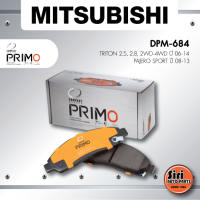 ราคา ประกัน 1 เดือน ผ้าเบรคหน้า ดิสเบรคหน้า MITSUBISHI TRITON 2 5 2 8 2WD 4WD ปี 06 14 PAJERO SPORT ปี 08 13 มิตซูบิชิ ไตรตั้น DPM 684 Compact Primo 1ชุด 4 ชิ้น (13752852282)