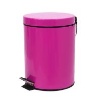 ราคา GALAXY ถังขยะสแตนเลส แบบเท้าเหยียบทรงกลม ขนาด 5 ลิตร สีชมพู (103579368)
