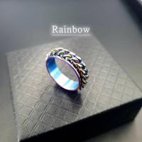 ราคา แหวน แหวนเท่ๆผู้ชาย แหวนแฟชั่น แหวนโซ่ หมุนได้ 5 สี แหวนสแตนเลส สตีล แท้ 100 ผิวเงาสวย เครื่องประดับ ดีไซน์แบบเรียบง่าย (17447928496)