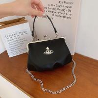 ราคา Vivienne Westwood กระเป๋าเล็กสำหรับผู้หญิง2023ใหม่คลิปโซ่กระเป๋าทรงเกี๊ยวย้อนยุคสำหรับคุณแม่ดาวเสาร์กระเป๋าสะพายข้างกระเป๋าสะพายไหล่เดี่ยว (20759565766)