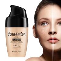 ราคา Makeup Liquid Foundation BB Cream Foundation Makeup Base Full Coverage Long Lasting Moisturizing Face Makeup 30ml Even Skin Tone Light Buildable Neutral Natural Glow Finish easy to use (20717060473)