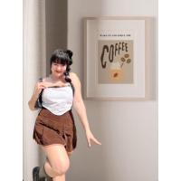 ราคา เกาะอกแต่งเข็มขัด สาวอวบ ชายแหลม เอิร์ทโทน เกาะอกสาวอวบ (20512880817)