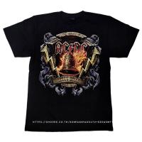 ราคา เสื้อยืดวง ACDC hells bells เสื้อวง acdc เสื้อยืด acdc (19613923561)