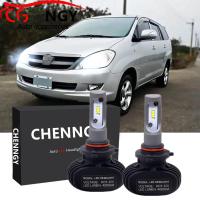 ราคา สำหรับ Toyota Innova 2006 2012 ไฟหน้า 2Pc CHENNGY LED สีขาว6000K หลอดไฟไฟหน้าชุด (16309311103)