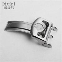 ราคา suitable for IWC Watch strap accessories Portuguese seven buckle steel buckle belt buckle 18mm mens watch accessories folding buckle (19628188296)