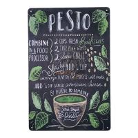 ราคา ป้ายสังกะสีวินเทจ วิธีทำ Pesto ขนาด 20x30 ซม (7572750219)