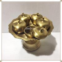 ราคา ชุดทองเหลืองโตกหล่อ 7 ินิ้ว ตลับแอ้ปเปิ้ล 2 นิ้ว (7179890120)