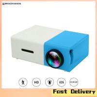 ราคา Broadfashion YG300 Pico Projector 3 5mm Audio 320x240 Pixels HDMI USB Mini Projector Home Media Player (21049388224)