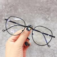 ราคา 1 0 To 6 0ป้องกันแสงสีฟ้าแว่นตาสายตาสั้นทรงกลมทันสมัยแว่นสายตาสั้นสำหรับผู้หญิงสีดำผู้ชายกรอบทอง (19742608884)
