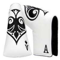ราคา Golf Blade Putter Cover Golf Club Head Covers for Putter Leather Blade Putter Headcover with Magnetic Closure and Spade Design (19679771371)
