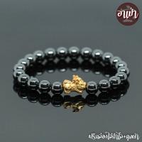 ราคา อาเป่า หินเฮมาไทต์ Hematite ขนาด 8 มิล ประดับเบบี้ปี่เซียะ เงินแท้ 92 5 ชุปทอง ปี่เซี๊ยะเบบี้ ปี่เซียะเด็ก คัดหิน กำไลหินสี กำไลหินนำโชค (1399906930)