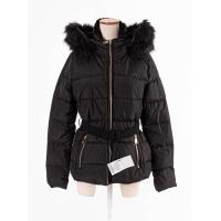 ราคา Zara เสื้อคลุมกันหนาว เนื้อผ้าร่มลื่นๆ ซิปหน้า มีสายเข็มขีดตรงเอว ขนสัตว์ตรงหมวกถอดได้ ป้ายแบรนด์ระบุไซส์ EUR S สินค้าป้ายห้อย Preloved (20690122726)