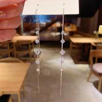 ราคา ต่างหูห้อยยาว1คู่ต่างหูแบบห้อยต่างหูระย้าต่างหูมีสายห้อยมุกคริสตัลแบบวินเทจเครื่องประดับทองคำมีพู่ (17955931121)