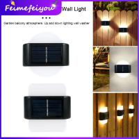 ราคา กลางแจ้งกันน้ำ6 LED โคมไฟติดผนังพลังงานแสงอาทิตย์รั้วสวนภูมิทัศน์เส้นทางตกแต่งพลังงานแสงอาทิตย์ขึ้นและลงแสงแสง (15924181215)