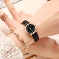 ราคา Exquisite Little Ladies Dress Watch Retro Leather Female Clock Brand Ladies Fashion Mini Design Watch Clock Watch Women (20009172294)