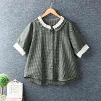 ราคา QXshop เสื้อแฟชั่นลายสก็อต ดีเทลจึ้งมาก หวานเอยกลอยใจมาก มีดีเทลลูกไม้เล็กๆตรงคอเสื้อกับแขนเสื้อ (11117810337)