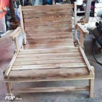 ราคา CPG เก้าอี้ระนาดไม้สัก เก้าอี้ไม้สัก ขนาดใหญ่พิเศษ 100x200CM ปรับนั่งเเละนอนได้ 3 ระดับ พับเก็บได้ ไม้สักธรรมชาติงานดิบไม่ทำสี K 152 (9546652085)