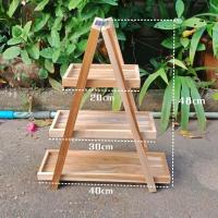 ราคา ชั้นวางทรงเอ A ชั้นไม้วางของ ชั้นวางของขนาดเล็ก งานไม้สัก (4724390097)