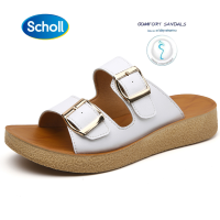 ราคา Scholl รองเท้าสกอลล์ โมบี้ Moby รองเท้าแตะสวม ผู้หญิง รองเท้าสุขภาพ นุ่มสบาย กระจายน้ำหนัก (16757222672)
