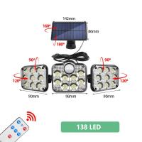 ราคา 20w Solar Lights 108122138 LED Waterproof Outdoor Indoor Solar Lamp With Motion Sensor Adjustable Head Wide Lighting Angle (11652191578)