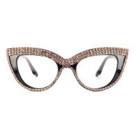 ราคา แว่นตาอ่านหนังสือตาแมวแฟชั่นป้องกันแสงสีฟ้าสำหรับผู้หญิงกรอบแว่นตาพลอยเทียมแว่นสายตายาวสำหรับนักอ่านฝูงชน (21101837218)