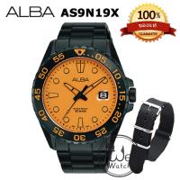 ราคา ALBA Quartz รุ่น AS9N17X AS9N19X AS9N23X AS9N25X AS9N27X AS9N29X นาฬิกาชาย เรือนและสาย Stanless แถมสายนาโต้ ประกัน 1ปี (18993755567)