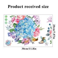ราคา Dragonpad ภาพวาดวอลเปเปอร์ตกแต่งผนังพีวีซีสติ๊กเกอร์ห้องน้ำดอกไม้น้ำหนักเบากันน้ำมีกาวในตัวสำหรับตกแต่งห้องน้ำ (19643215415)