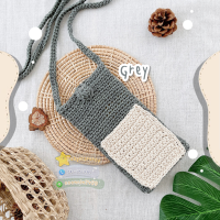 ราคา BBS ถูกที่สุด กระเป๋าถักแฮนด์เมด 100 รุ่นใส่โทรศัพท์มีกระเป๋าใส่บัตร crochet phone bag น่ารักมากๆ มีหลายสีให้เลือกน้า (8965034360)