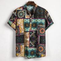 ราคา เสื้อฮาวายแขนสั้น ผ้าลินินเสื้อ พิมพ์ลาย ขนาดใหญ่ (16451862797)