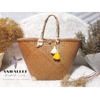 ราคา กระเป๋า สาน กระเป๋า สาน กระจูด บุ มุม หนัง กัน ถลอก พร้อมผ้าพันหูกระเป๋า ใบใหญ่ขนาด9x9 x11 นิ้ว ปากกว้าง 17 นิ้ว จุของได้เยอะน๊า (12128088008)