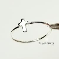 ราคา Cross ring แหวนไม้กางเขน แหวนเงินแท้925 แหวนเกลี้ยง แฟชั่น สไตล์มินิมอล แหวนเงินแท้100 Major Silver (4791238663)