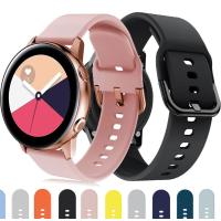 ราคา 22mm20mm Strap for Samsung Galaxy watch 44 Classic46mm42mm3 silicone smartwatch bracelet Gear s3 Active 2 40mm 44mm band (11193650463)