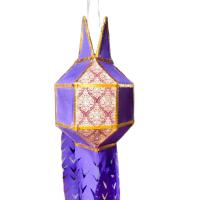 ราคา โคมล้านนา โคมผ้า โคมแขวน โคมลอยกระทง โคมยี่เป็ง ขนาด 6 นิ้ว ลายไทย (5747966431)