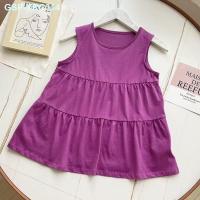 ราคา UNIQLO U Home Summer Childrens Clothing Girls Silky Cotton Laminated Pure Color Sleeveless Vest Fancy Vest Jacket 452781 (20268122725)