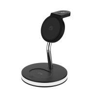 ราคา Magnetic 3 In 1 Wireless Charger สำหรับโทรศัพท์13 12 Pro Max Mini Watch 7 6 Air Pods 3เครื่องชาร์จตั้งโต๊ะพร้อมไฟกลางคืน (16623690314)