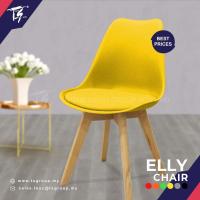 ราคา Elly Chair Modern Dining Minimalist Chair Lounge Chair Dining Chair PU Leather Material Wood Leg Kerusi Makan K (16494365623)