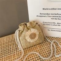 ราคา 2022 Fashion crochet bag shoulder bag tote bag for women straw rattan wicker summer handmade bag Shoulder Messenger Han (13557404506)