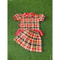 ราคา ชุดกระโปรงเด็กผู้หญิงลายผ้าขาวม้าน่ารักๆ (21267032629)