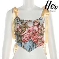 ราคา พร้อมส่ง สายเดี่ยวผูกโบว์ สายเดี่ยวผูกไหล่ สายเดี่ยวแฟชั่น ครอปy2k ครอปรัดรูป เกาะอกลูกไม้ ครอปสายฝอ ครอปสาวอวบ 30065 (19334354344)