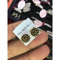 ราคา ต่างหูทองหุ้ม cz100 นิล นพเก้า ทองหุ้มทองไมครอนไม่ดำไม่ลอกไม่แพ้ (17380340915)