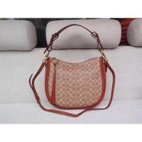 ราคา 38580 SUTTON coach Halfmoonbag Large capacity canvas leather womens handbag multi use bag (15060470309)