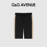 ราคา G G AVENUE กางเกงขาสั้นฤดูร้อนพร้อมสายรัดด้านข้างสำหรับผู้ชายและผู้หญิง กางเกงวอร์มผ้าฝ้ายทรงหลวมลำลอง (20903201763)