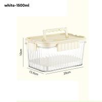 ราคา LEBI กล่องเก็บรักษาแบบพกพาช่องใส่น้ำแข็งผลไม้เบนโตะกล่องมีขอบปิดผนึกพกพามือถือโปร่งใส (19351733696)