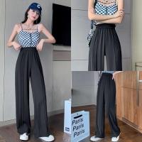 ราคา ChillChillday 9818 กางเกงขายาวแฟชั่น ตีเกล็ดหน้า งานเกาหลี ทรงเอวสูง กางเกงทรงกระบอก ผู้หญิง (15930354620)